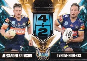 2020 NRL Traders - Four & Two #FT 3/8 Alexander Brimson / Tyrone Roberts Front